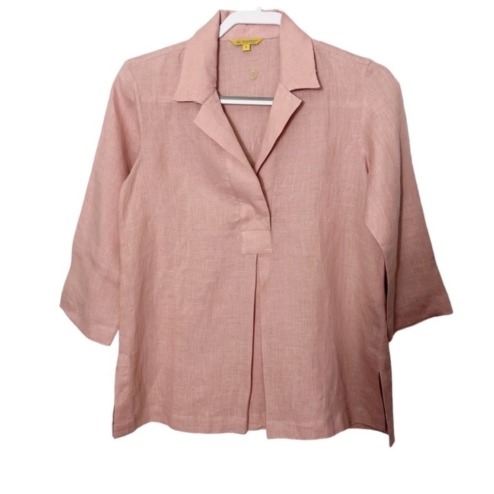 Anita Dongre Grassroots Linen Pullover Shirt